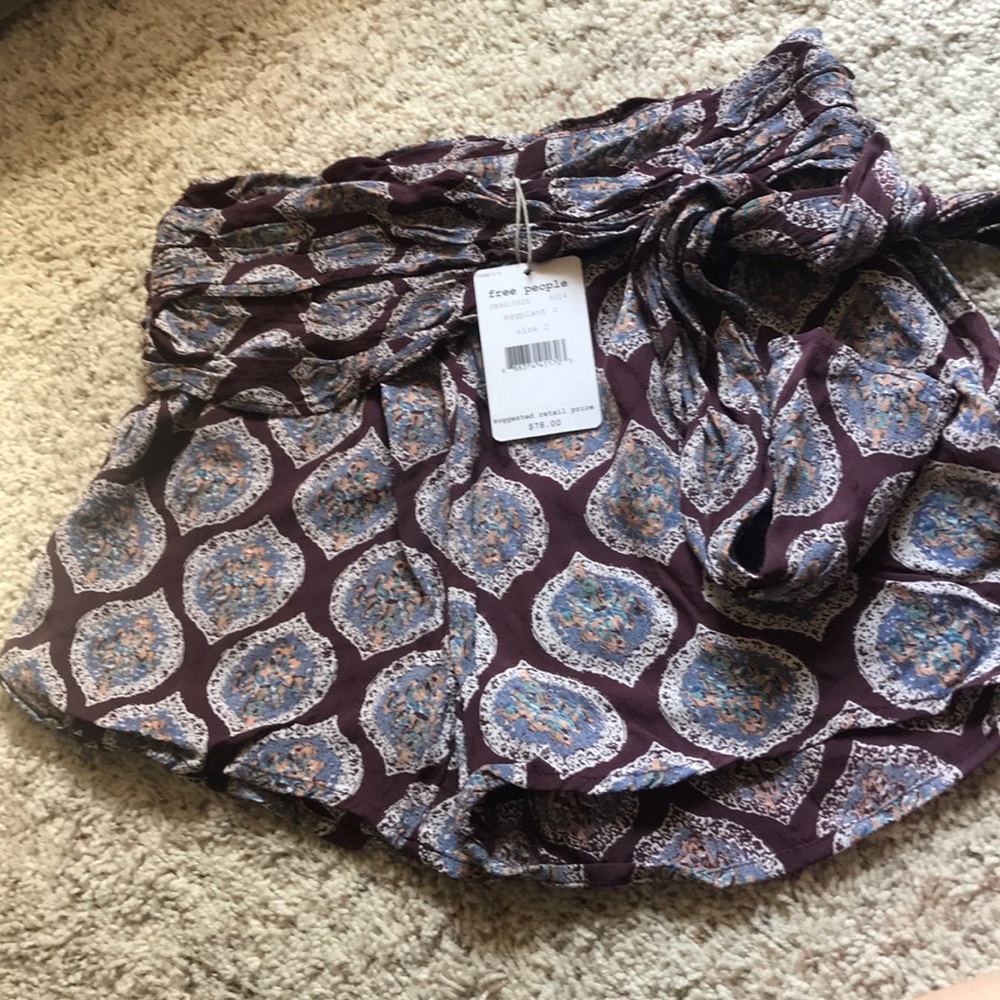 Free People Belted Shorts- NWT